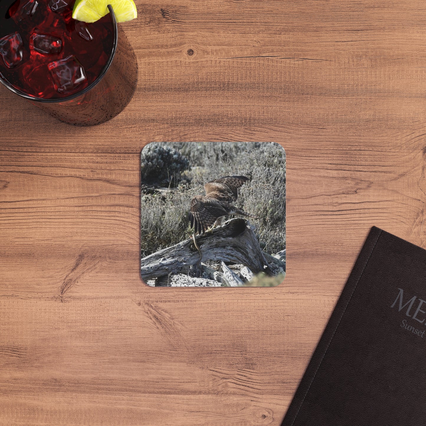 Red-Tailed Hawk Coasters (50, 100 pcs)